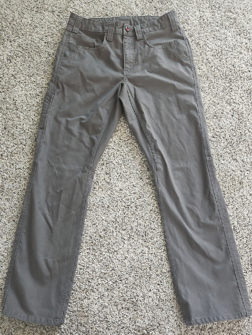 Men's Casual Straight-Leg Pants in Dark Gray